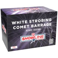 White Strobing Comet Barrage