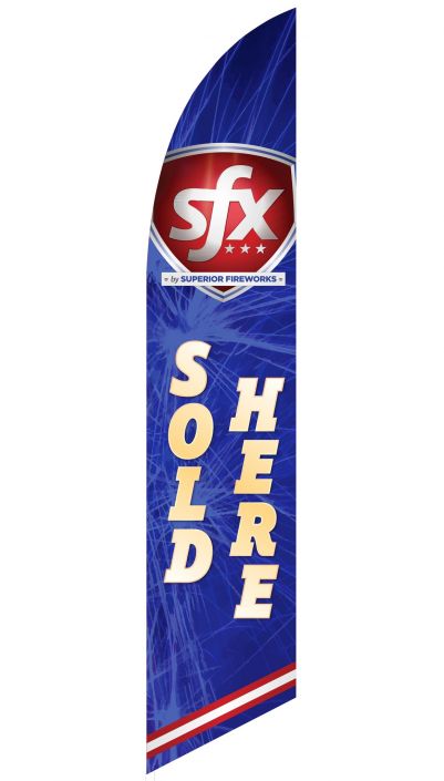 "SFX Sold Here" Feather Flag